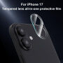 XDcase Kaljeno steklo za zaščito leč zadnje kamere za iPhone 17 - prozorno