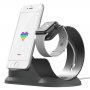 Polnilna postaja za aluminij za Apple Watch in iPhone - siva