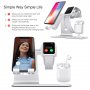 Bestand 3v1 dokovacia stojan pre iPhone / Apple Watch / AirPods - srebro
