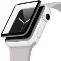 Belkin 3D kaljeno steklo za Apple Watch 42mm - črna