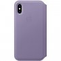 Usnjeni ovitek Apple Folio za iPhone XS - lila