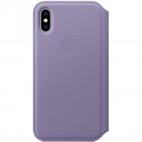 Usnjeni ovitek Apple Folio za iPhone XS - lila