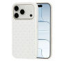 Zaščitni ovitek s pikami za iPhone 17 Pro / 18 Pro - bel