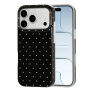 Zaščitni ovitek s pikami za iPhone 17 Pro / 18 Pro - črn