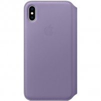 Usnjeni ovitek Apple Folio za iPhone XS Max - lila