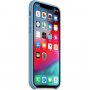 Apple Silikonski ovitek za iPhone XS - Koruzno modra