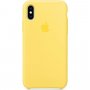 Apple Silikonski ovitek za iPhone XS - kanarsko rumena