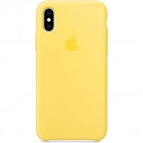Apple Silikonski ovitek za iPhone XS - kanarsko rumena
