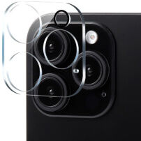 XDcase Kaljeno steklo za zaščito leč zadnje kamere za iPhone 15 Pro / 15 Pro Max - prozorno