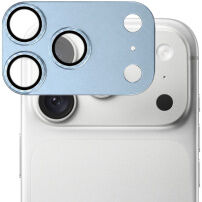 XDcase Kaljeno steklo s kovinskim okvirjem za zaščito leč kamere za iPhone 18 Pro Max - modro
