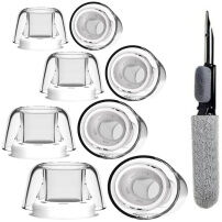 XDcase nadomestni silikonski čepki s čistilno palčko za AirPods Pro 3 - XS/S/M/L - prozorni