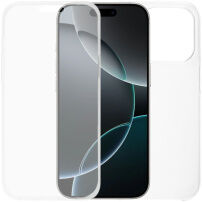 Dvodelni etui za sprednjo in zadnjo stran za iPhone 16 Pro Max - prozoren