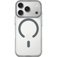 Prozoren ovitek iz trde plastike s sivim MagSafe za iPhone 17 Pro / 18 Pro - čir