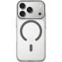 Transparenten ovitek iz trde plastike s sivim MagSafe za iPhone 17 Pro Max / 18 Pro Max - prozoren