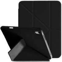 XDcase Y-fold Etui z origami stojalo in prostorom za Apple Pencil za iPad 10,9" (2022) / 11" (2025) - črno