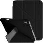 XDcase Y-fold Etui z origami stojalo in prostorom za Apple Pencil za iPad mini 6 / mini 7 - črno
