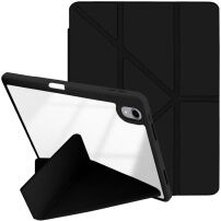XDcase etui z origami stojalom in prostorom za Apple Pencil za iPad Air 13" (2024-2026) / Pro 12,9" (2018-2022) - črno