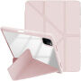 XDcase Etui z origami stojalo in prostorom za Apple Pencil za iPad Air 13" (2024-2026) / Pro 12,9" (2018-2022) - roza