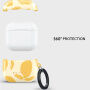 Burga ovitek z vzorcem in karabinom za AirPods 4 / 5 - Lemon Tart