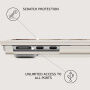 Burga matni ovitek z vzorcem za MacBook Air 13" (A2681 / A3113 / A3240 / A3449) - Barely Yours