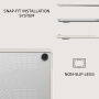 Burga matni ovitek z vzorcem za MacBook Air 13" (A2681 / A3113 / A3240 / A3449) - Barely Yours