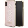 Guess pokrov, opremljen s kristali za iPhone X / XS - roza