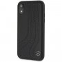 Usnjeni ovitek Mercedes Bow za iPhone XR - črna