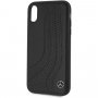 Usnjeni ovitek Mercedes Bow za iPhone XR - črna