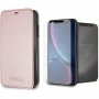Guess iz kaljenega stekla za iPhone XR - roza-zlato