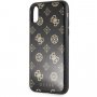 Guess Layer Glitter Peony ovitek za iPhone X / XS - črna