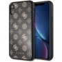 Guess Layer Glitter Peony ovitek za iPhone XR - črna