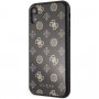 Guess Layer Glitter Peony ovitek za iPhone XR - črna