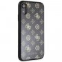 Guess Layer Glitter Peony ovitek za iPhone XR - črna