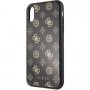Guess Layer Glitter Peony ovitek za iPhone XR - črna