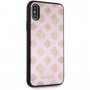 Guess Layer Glitter Peony ovitek za iPhone X / XS - svetlo roza