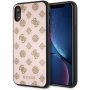 Guess Layer Glitter Peony ovitek za iPhone XR - svetlo roza