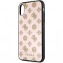 Guess Layer Glitter Peony ovitek za iPhone XR - svetlo roza