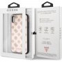Guess Layer Glitter Peony ovitek za iPhone XR - svetlo roza