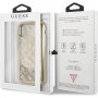 Guess originalno prozorno prevleko z bleščicami za iPhone X / XS - zlati