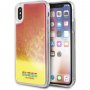 Guess prevleko za uro iz stekla za sijoče teme iPhone X / XS - roza