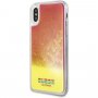 Guess prevleko za uro iz stekla za sijoče teme iPhone X / XS - roza