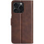 Preklopni etui iz PU usnja za iPhone 15 Pro Max - rjav