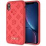 Pokrivalo iztisnjene potonike za Guess za iPhone XR - rdeče