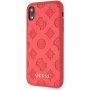Pokrivalo iztisnjene potonike za Guess za iPhone XR - rdeče