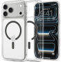 Spigen Ultra Hybrid prozoren ovitek s sivim MagSafe za iPhone 17 Pro / 18 Pro - čir
