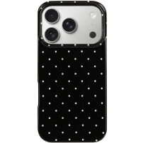 Zaščitni ovitek s pikami za iPhone 17 Pro / 18 Pro - črn