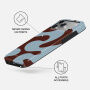 Burga Tough ovitek z vzorcem in MagSafe za iPhone 17 Pro / 18 Pro - Core
