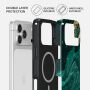 Burga Tough ovitek z vzorcem in MagSafe za iPhone 17 Pro / 18 Pro - Emerald Pool