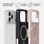 Burga Tough ovitek z vzorcem in MagSafe za iPhone 17 Pro / 18 Pro - Golden Coral
