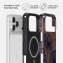 Burga Tough ovitek z vzorcem in MagSafe za iPhone 17 Pro / 18 Pro - Velvet Night